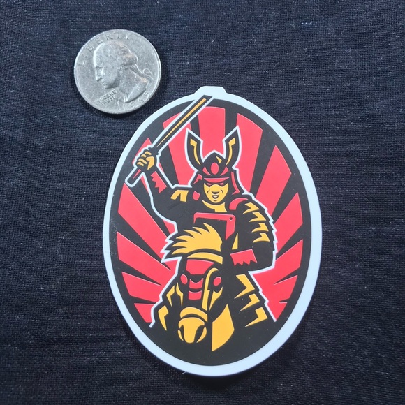 Samurai Single Decor Accent Waterproof Sticker - Picture 2 of 3